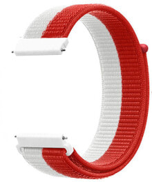 Ремешки и браслеты для часов Provlékací řemínek pro Samsung 22 mm - White/Red