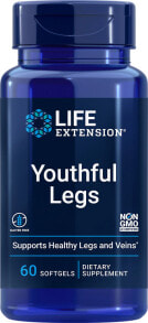 Средства для вен и ухода за ногами life Extension Youthful Legs Комплекс поддерживающий здоровье вен и молодость ног 60 гелевых капсул