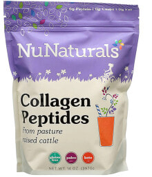 Коллаген nuNaturals Collagen Peptides Пептиды коллагена из мяса животных травяного откорма 397 г