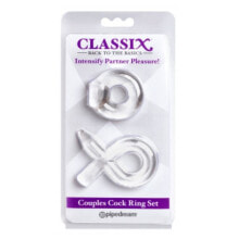 Эрекционное кольцо Classix Couples Cock Ring Set Clear