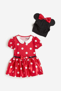 2 Parçalı Minnie Mouse Kostüm Seti