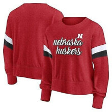 NCAA Nebraska Cornhuskers Women's Crew Neck Fleece Sweatshirt - XL