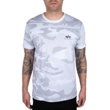 Мужские футболки aLPHA INDUSTRIES Basic Small Logo Camo Short Sleeve T-Shirt