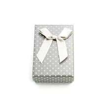 Gray gift box with polka dots KP4-8