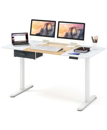 Costway electric Standing Desk 55'' x 28'' Height Adjustable Sit Stand with USB Charging Port