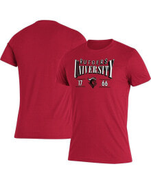 adidas men's Scarlet Rutgers Scarlet Knights Along The Shadow Tri-Blend T-shirt