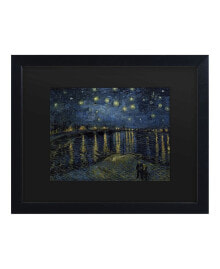 Trademark Global vincent Van Gogh The Starry Night II Matted Framed Art - 15