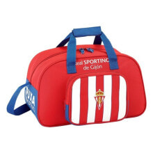 Спортивные сумки Спортивная сумка Real Sporting de Gijón Красный Белый (40 x 24 x 23 cm)