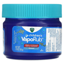 Children's VapoRub, Ointment, Cough Suppressant, 2+ Years, 1.76 oz (50 g)