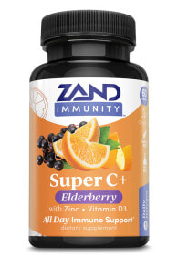 Витамин C Zand Super C Plus Elderberry Иммуноукрепляющий комплекс с витаминами С, D и цинком 60 таблеток