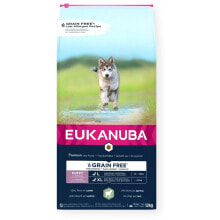 Купить сухие корма для собак Eukanuba: Фураж Eukanuba Grain Free Puppy Large&Giant Lamb Мясо ягненка 12 kg