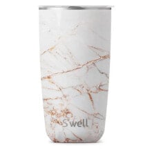 SWELL Calacatta Gold 530ml Thermos Tumbler With Lid