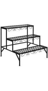 Slickblue 3 Tiers Metal Decorative Plant Stand