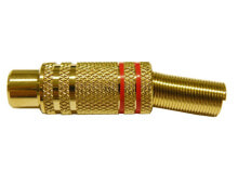 EUROCONNEX Red Line RCA Female Connector 5-6 mm