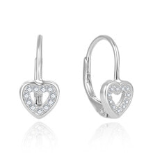 Женские ювелирные серьги нежные серебряные серьги в форме сердца AGUC2667D