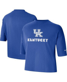 Nike women's Royal Kentucky Wildcats Crop Performance T-shirt