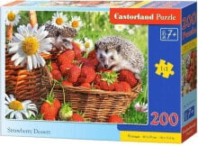 Детские развивающие пазлы castorland Puzzle 200 Strawberry Dessert