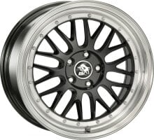 Колесный диск литой Ultra Wheels UA3 LM black / lip polished 8.5x18 ET30 - LK5/112 ML66.5