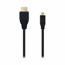 HDMI to Micro HDMI Cable NANOCABLE 10.15.3501 Black 80 cm