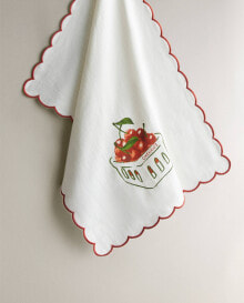 Lemon print tea towel