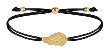 Женские браслеты angel Wing Interlaced Bracelet Black / Gold