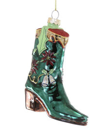 Cody Foster & Co. Christmas Tidings Boot Ornament Multicolor