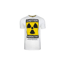 Мужские спортивные футболки мужская спортивная футболка белая с принтом Monotox Radioactive