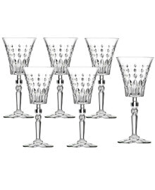 Lorren Home Trends marilyn Set of 6 Red Wine Goblets