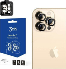 3MK Szkło hybrydowe na obiektyw aparatu 3MK Lens Protection Pro Apple iPhone 13 Pro/13 Pro Max złoty/gold