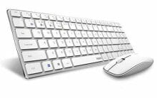 Комплекты из игровых клавиатуры и мыши Rapoo 9300M клавиатура РЧ беспроводной + Bluetooth QWERTZ Немецкий Белый 18136