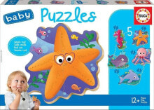 Деревянные пазлы для детей Educa Puzzle Baby Zwierzęta morskie