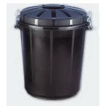 Waste bin Denox 70 L Black Plastic