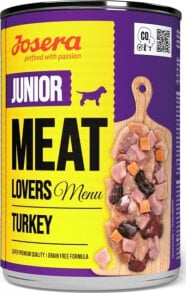 Купить влажные корма для собак Josera: Josera Meat Lovers Junior Menu Indyk 400g