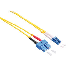 Кабели и разъемы для аудио- и видеотехники logiLink LC/SC, 2 m волоконно-оптический кабель OS2 Желтый FP0LS02