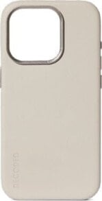 Decoded Decoded Leather Backcover for iPhone 15 Pro Clay