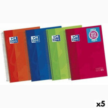 Notebook Oxford Multicolour A4 120 Sheets (5 Units)