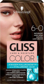 Schwarzkopf Gliss Color N 6-0 Питательная краска для волос с гиалуроновой кислотой, оттенок натуральный  светло-каштановый