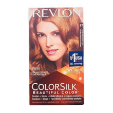 Краска для волос revlon ColorSilk Beautiful Color No.57 Стойкая краска для волос без аммиака, оттенок светлый золотисто-каштановый   75 мл