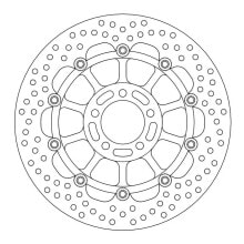 MOTO-MASTER Halo Kawasaki 113117 Front Brake Disc