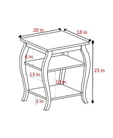 Simplie Fun becci End Table in Black