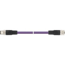 Кабель-каналы lapp UNITRONIC BUS PB M12-M12 сигнальный кабель 5 m Пурпурный 22260776
