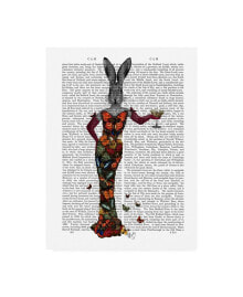 Trademark Global fab Funky Rabbit Butterfly Dress Canvas Art - 27