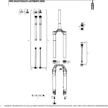 ROCKSHOX Fork Spring Air Top Cap 35 mm For Lyrik A1/Yari A1/Pike B1/Revelation A1 Cover Cap