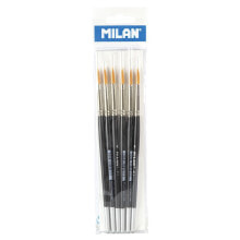 MILAN ´Premium Synthetic´ Round Paintbrush With Short Handle Series 611 No. 6