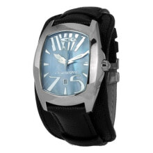 Мужские наручные часы с ремешком мужские наручные часы с черным кожаным ремешком Chronotech CT2039J-21 ( 46 mm)