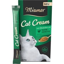 MIAMOR Cream chicken with vegetables treats 5X15g wet cat food