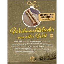 Holzschuh Verlag Weihnachtslieder aus aller Welt - Sophran-, Altblockflöte