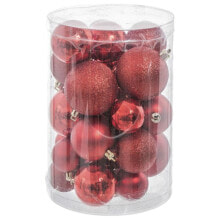 Ёлочные шарики Красный Пластик Пурпурин 12,5 x 12,5 x 27 cm (27 штук)