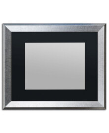Trademark Global trademark Fine Art Heavy Duty Silver Frame with Black Mat - 16