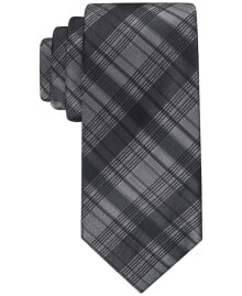 Calvin Klein men's Shaded Tonal Plaid Tie